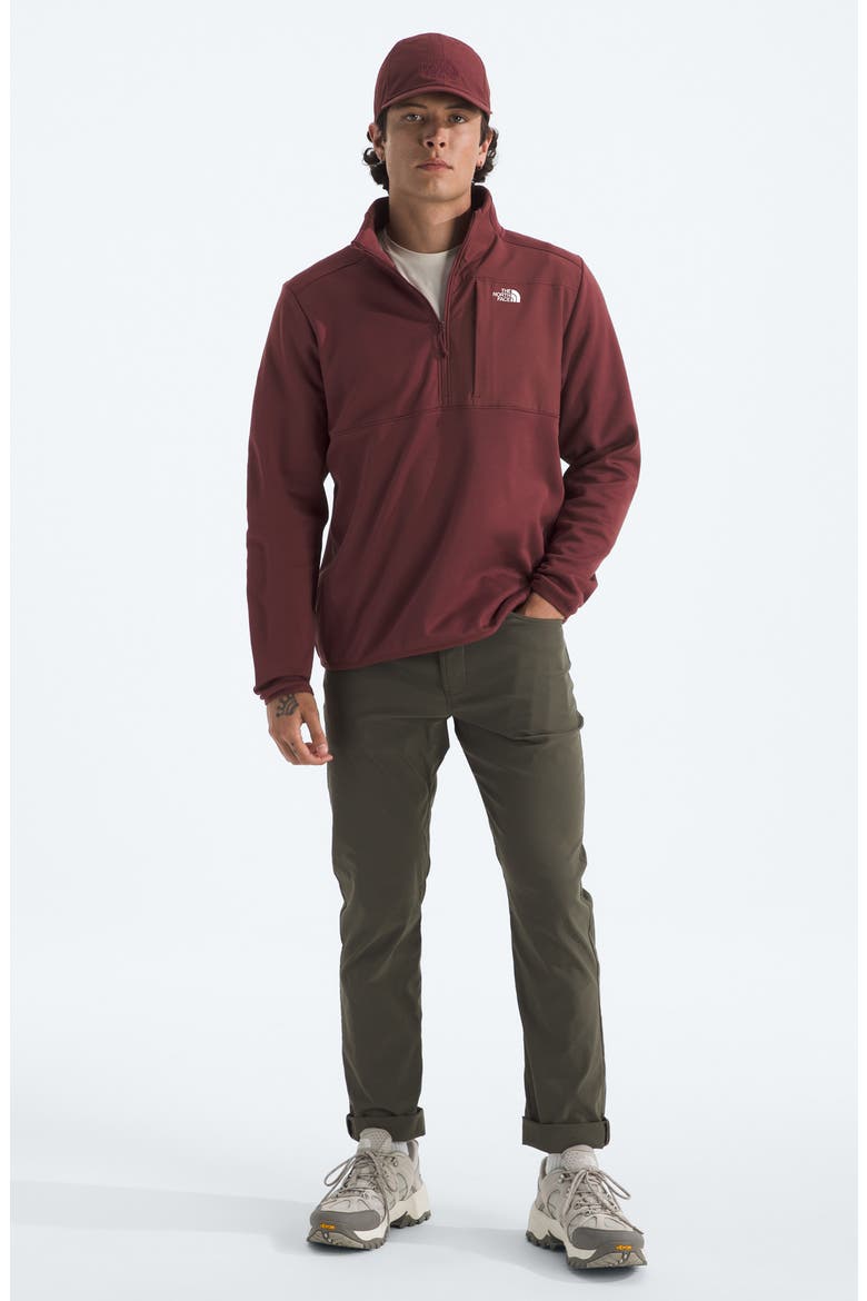 Performance Fleece Half Zip, Alternate, color, SUMAC