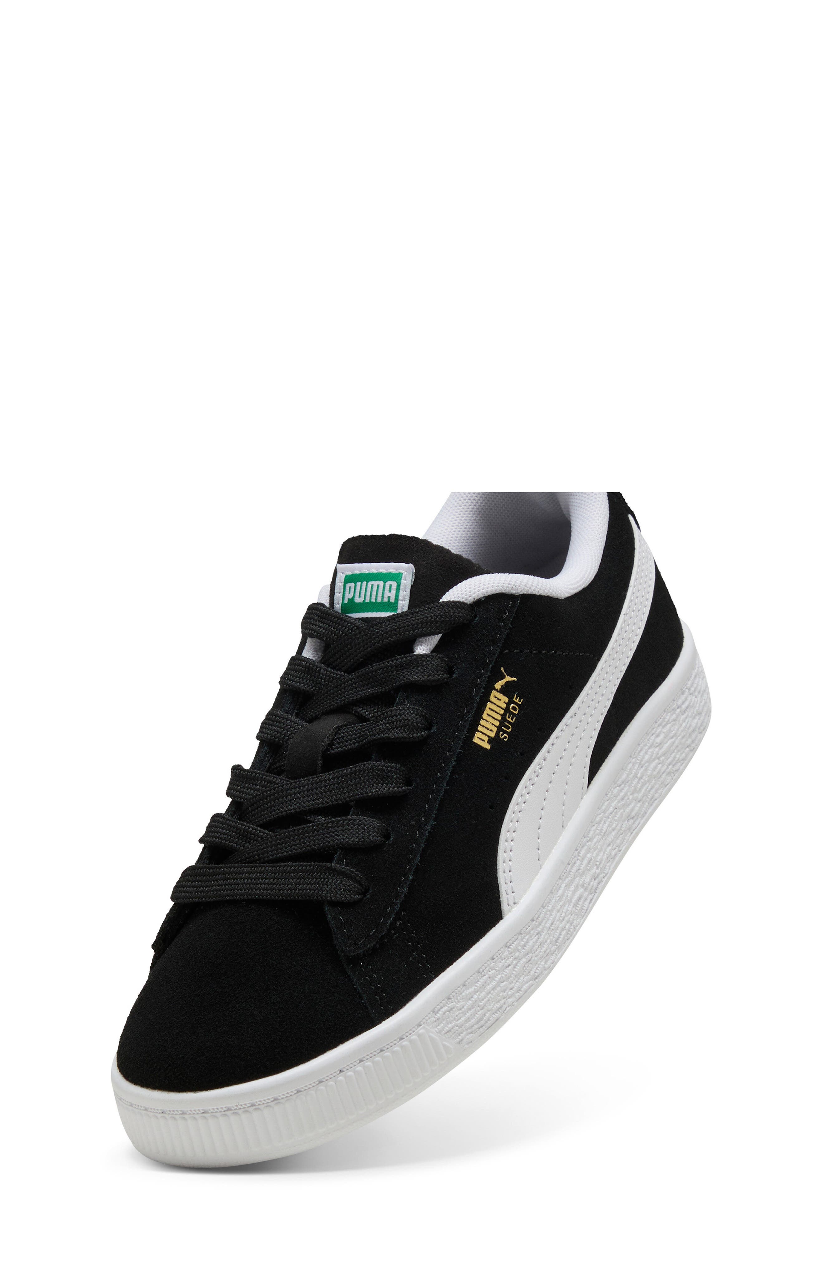 Kids' Suede Classic Sneaker, Alternate, color, PUMA BLACK/ PUMA WHITE