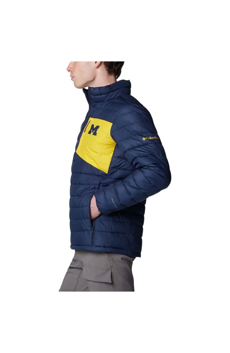 Columbia Men's Columbia Navy Michigan Wolverines Double Blitz Omni-Heat Infinity Insulated Full-Zip Jacket, Alternate, color, Navy