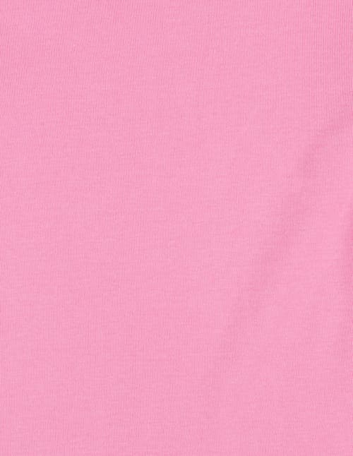 Leveret Kids Long Sleeve T-shirt, 100% Cotton, Solid Colors In Pink