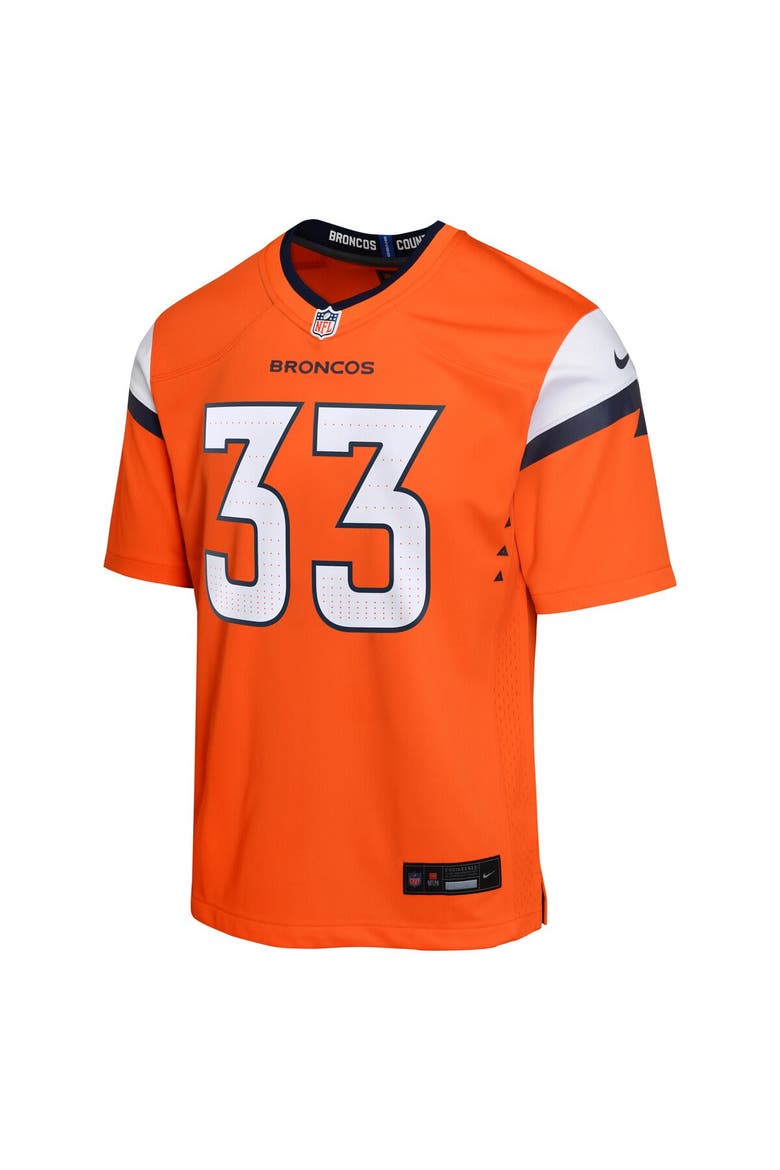 Youth Nike Javonte Williams Orange Denver Broncos Mile High Collection Game Jersey, Alternate, color, Orange
