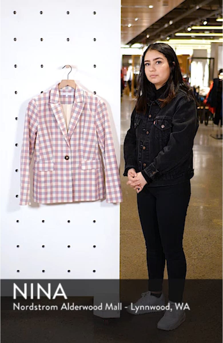 Gingham Check Blazer, sales video thumbnail