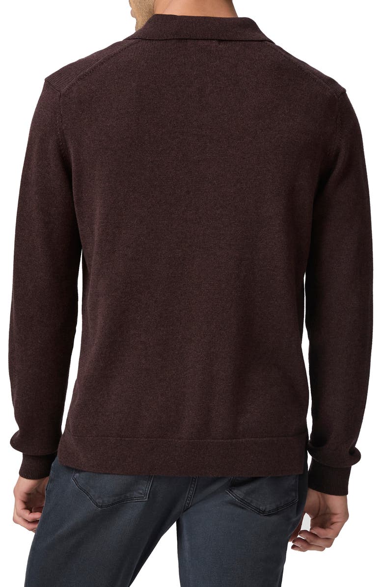 PAIGE Finsbury Merino Wool Blend Polo Sweater, Alternate, color, 