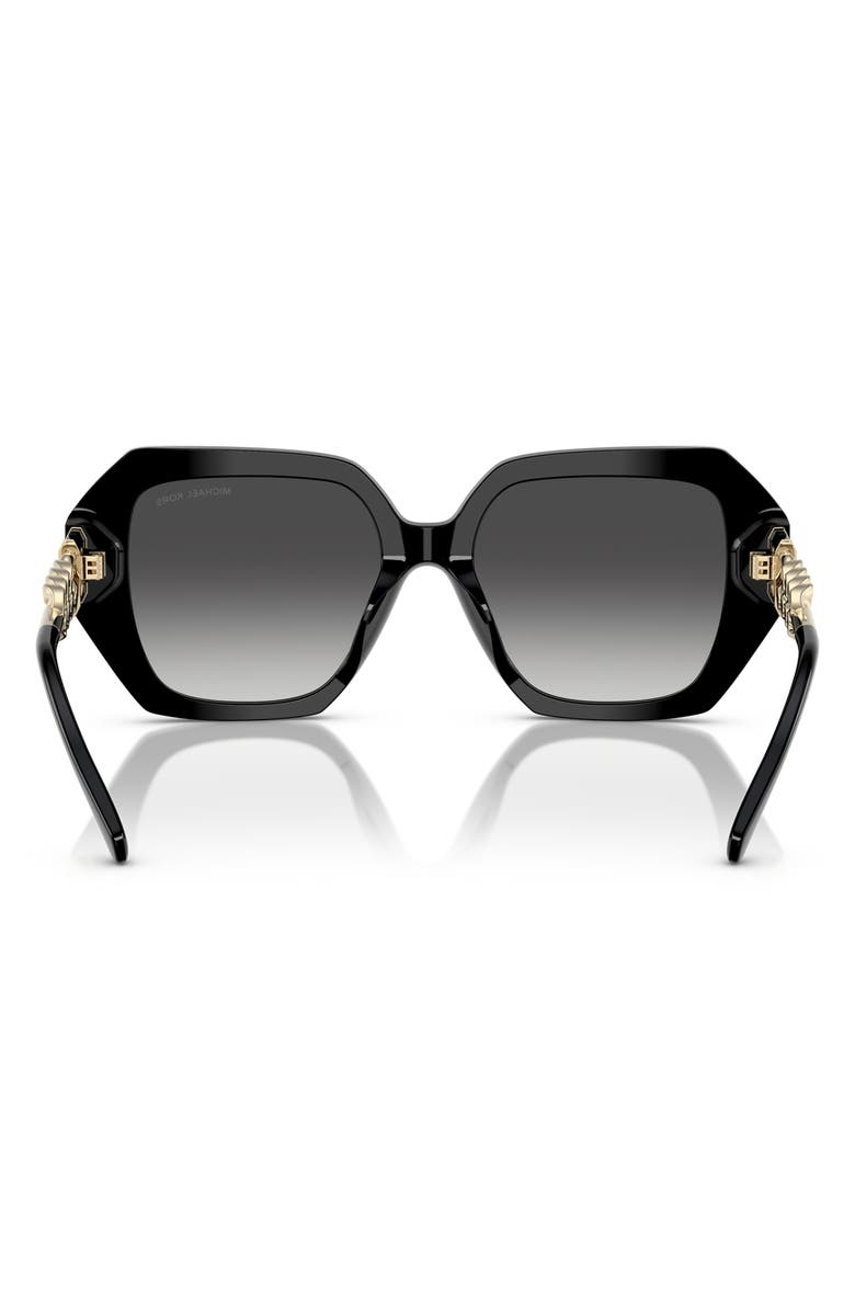 Michael Kors 54mm Gradient Square Sunglasses, Alternate, color, Black