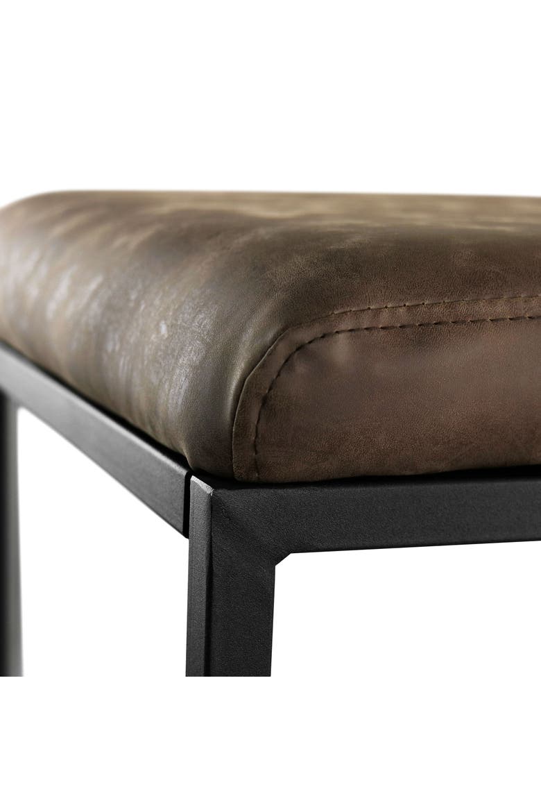 2 Piece Faux Leather Bar Chair, Alternate, color, Brown