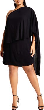 City Chic Lily One Shoulder Minidress