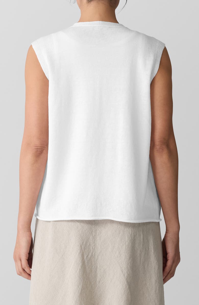 Eileen Fisher Tie Front Sweater Vest, Alternate, color,