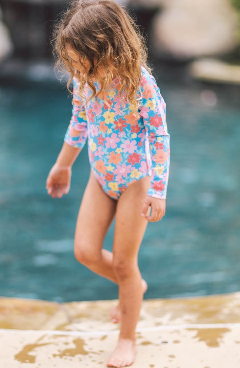 Feather 4 Arrow Kids' Wave Chaser Long Sleeve Rashguard One-Piece Swimsuit, Alternate, color,