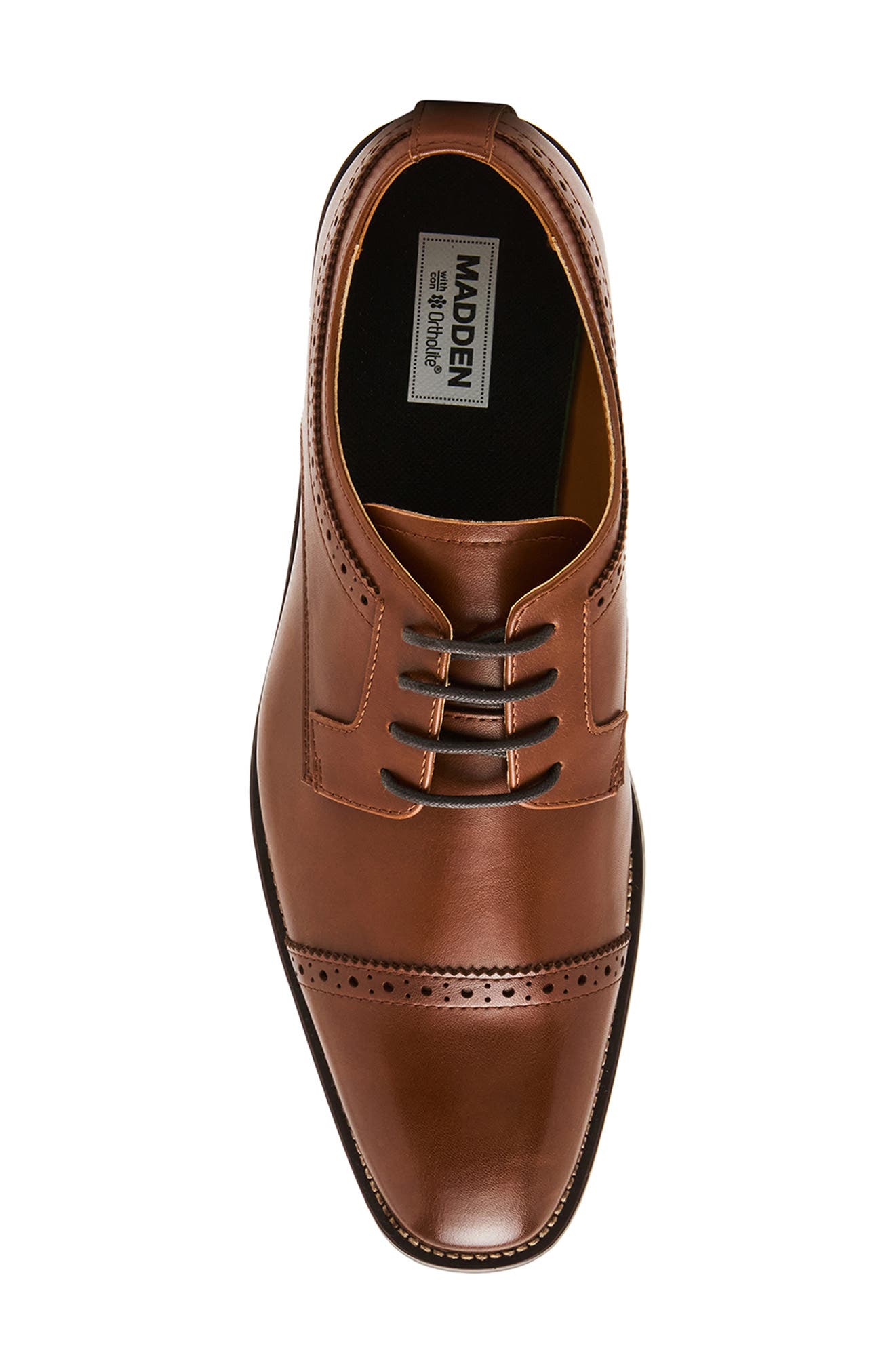 Puntic Cap Toe Derby, Alternate, color, COGNAC