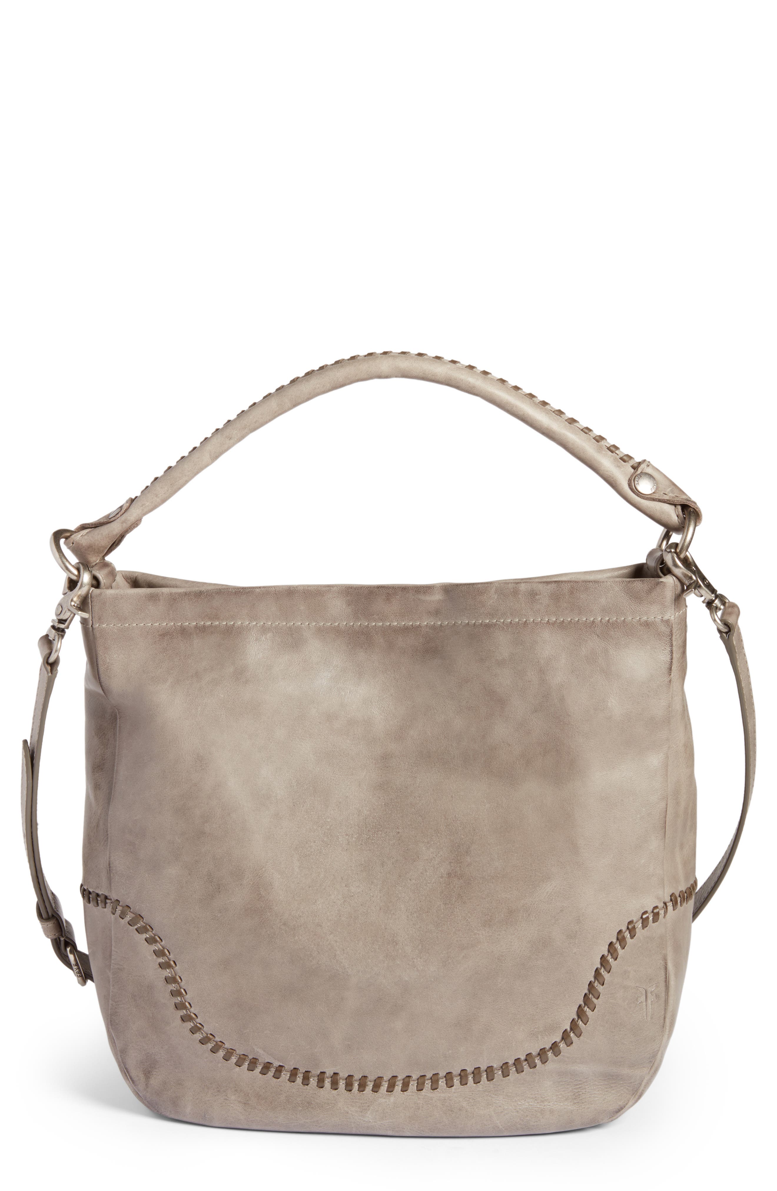 Frye Melissa Whipstitch Leather Hobo, Main, color, 