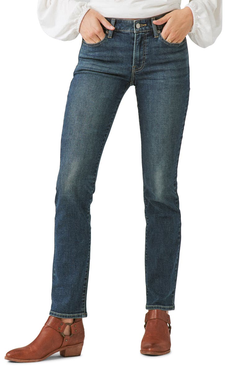 Lucky Brand Sweet Straight Leg Jeans, Main, color, 