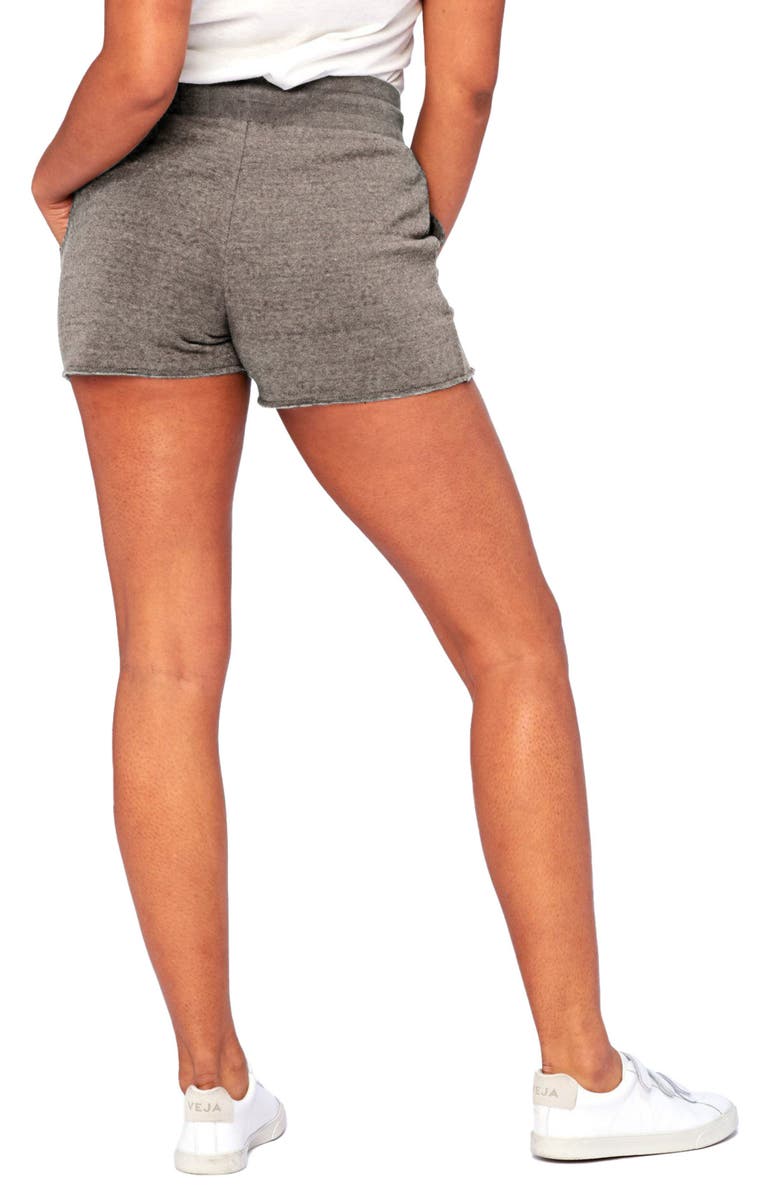 Threads 4 Thought Vanya Drawstring Fleece Shorts, Alternate, color, Heather Grey
