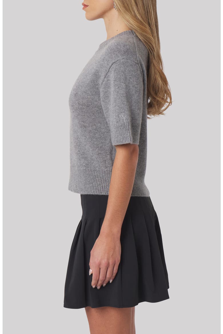Sally Cashmere T-Shirt, Alternate, color, GREY HEATHER