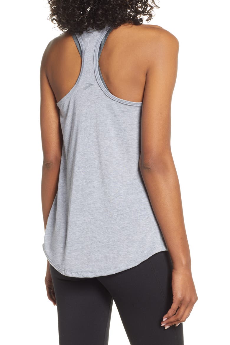 Distance Graphic Tank Top, Alternate, color, HEATHER ASH/ MULTI RUN HAPPY