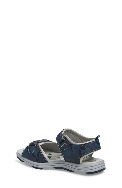Extreme By Eddie Marc Kids' Camo Two Strap Sandal In Blue
