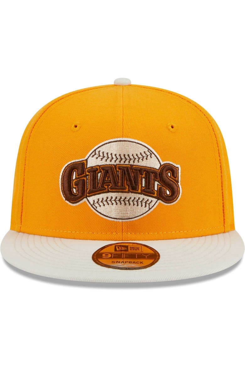 Men's New Era Gold San Francisco Giants Tiramisu  9FIFTY Snapback Hat, Alternate, color, Gold