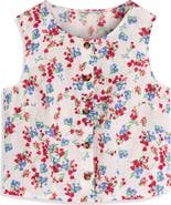 Boden Andrea Crop Linen Top