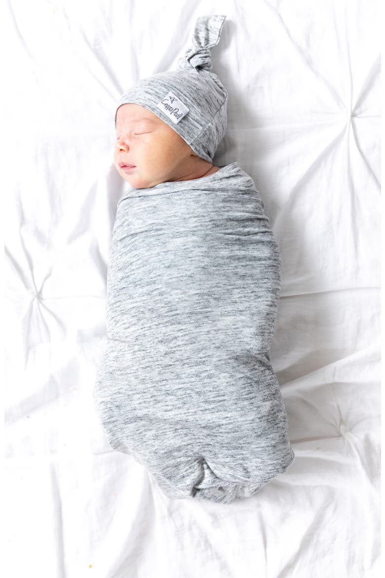 Welcome Baby Hat & Swaddle Set, Alternate, color, ASHER