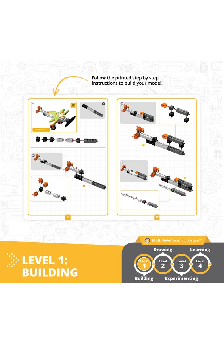 Engino Steam Labs Junior, How Solar Energy Works 4 Model Brick Building Set, Alternate, color, Multicolored
