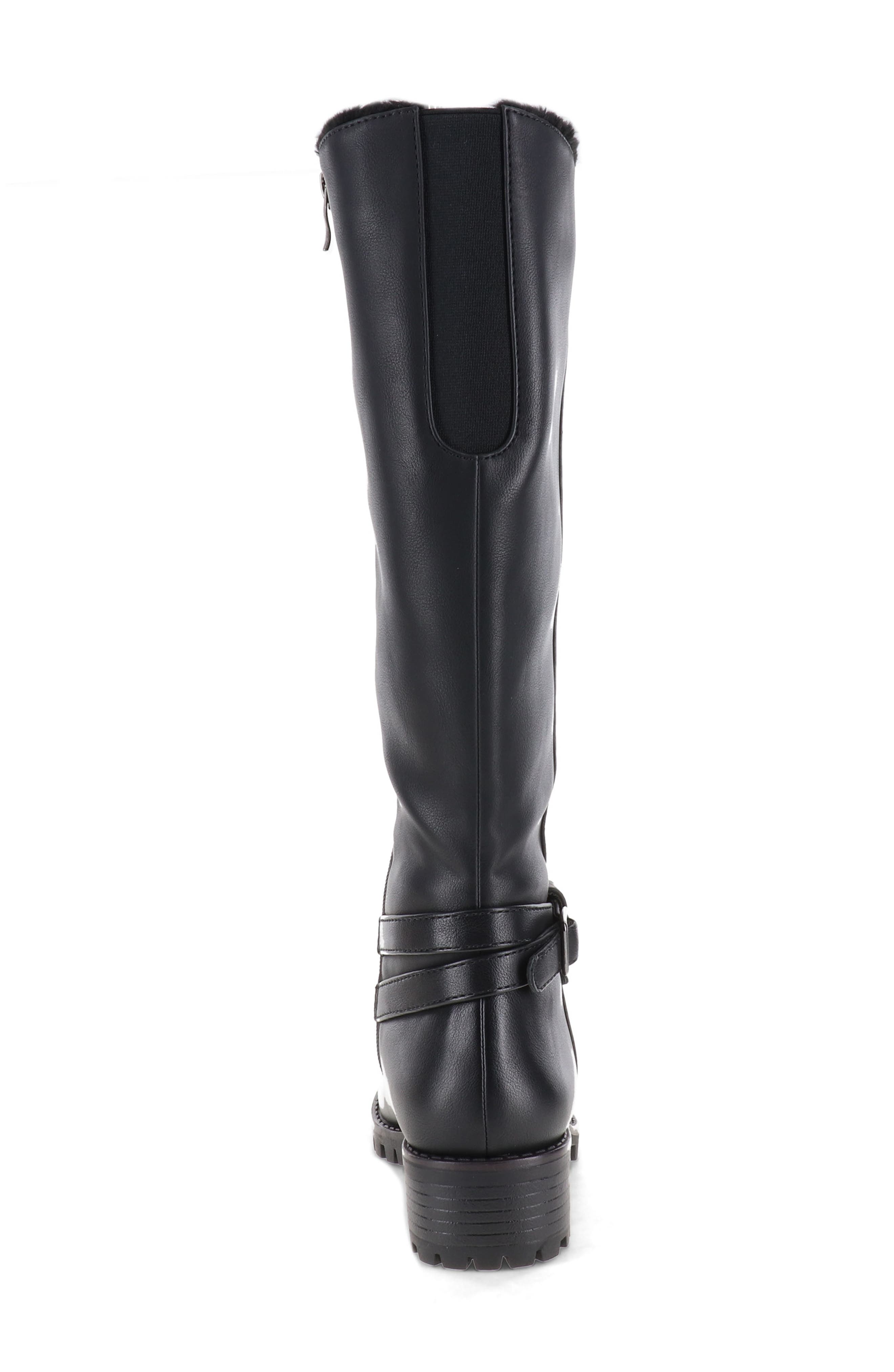 AQUATHERM BY SANTANA CANADA Cedar Faux Fur Lined Tall Boot, Alternate, color, Black
