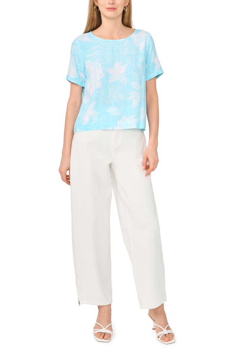Vince Camuto Floral Print Top, Alternate, color, 