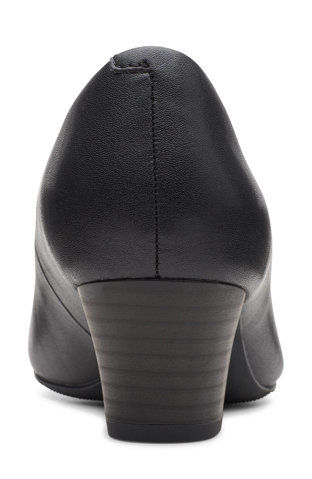Clarks<sup>®</sup> Teresa Block Heel Pump, Alternate, color, Black Leather