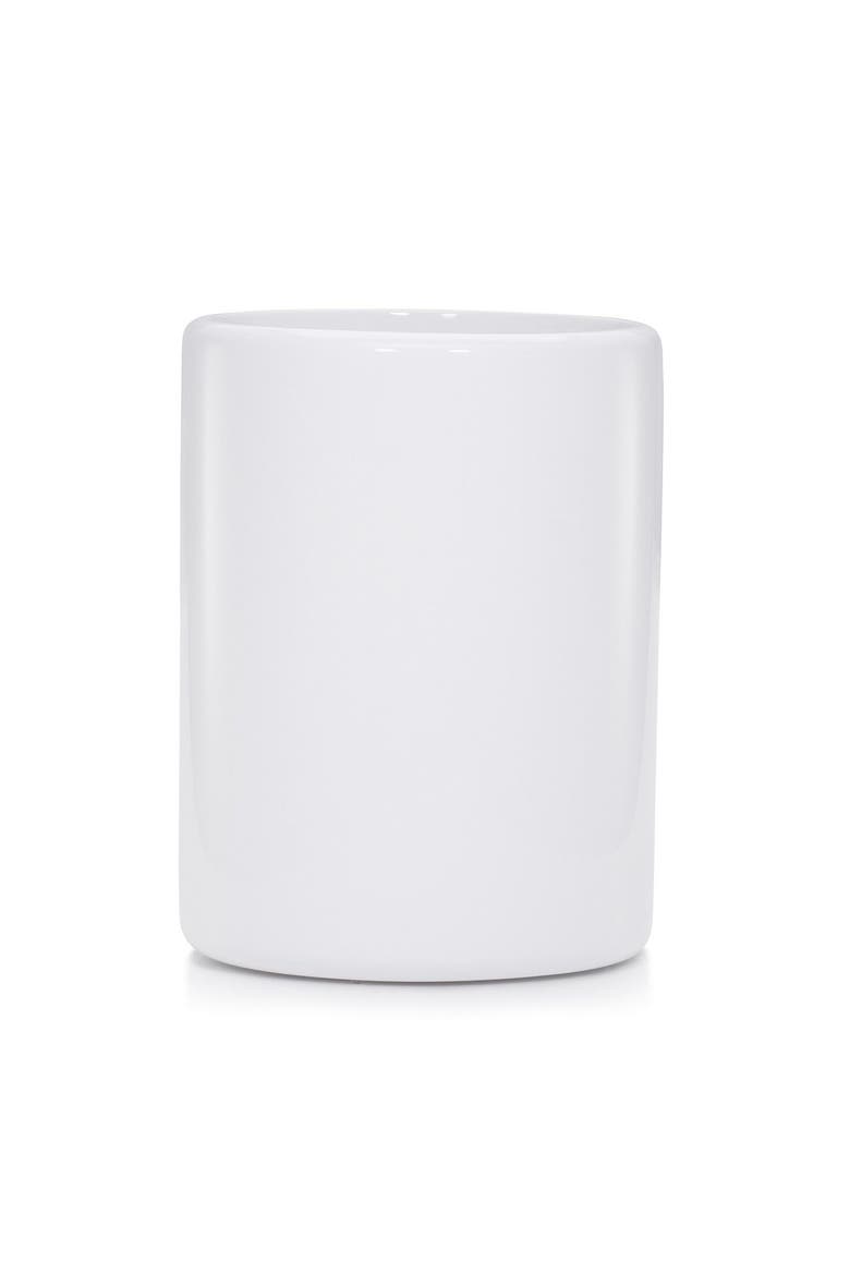 Domus White Gloss Waste Basket, Main, color, WHITE