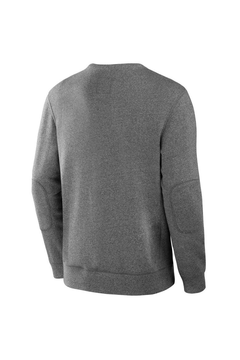 Men's Fanatics  Heather Gray Pittsburgh Steelers Loop Terry Pullover Sweatshirt, Alternate, color, Heather Gray