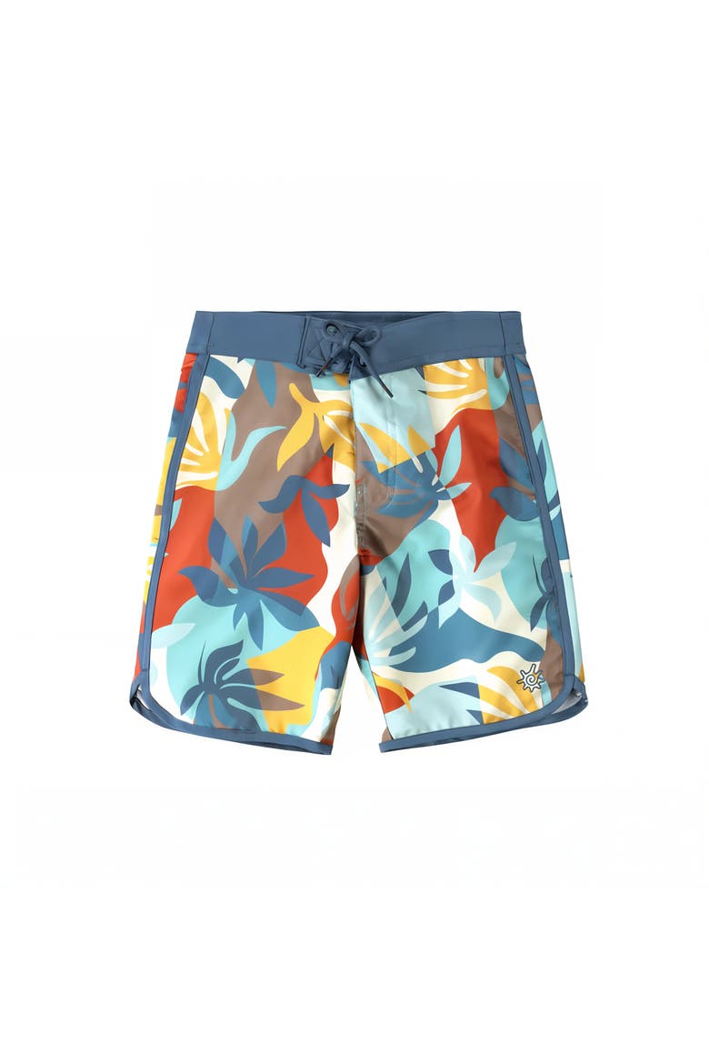 Retro Board Shorts, Main, color, Beach Picasso