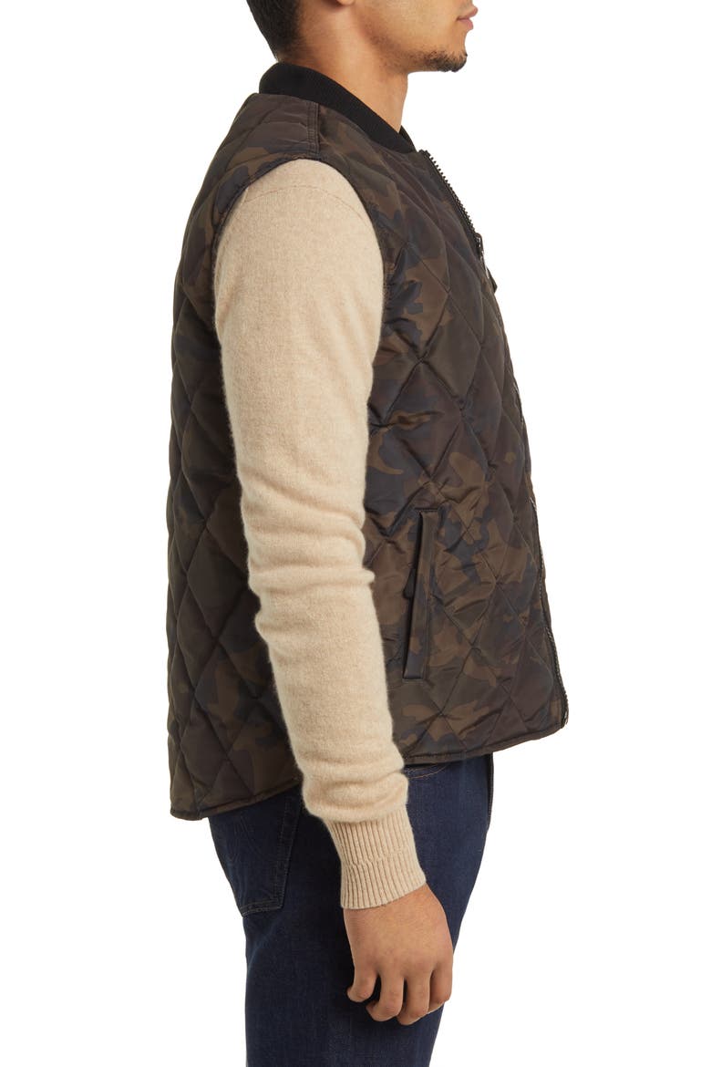 Reversible Quilted Down Vest, Alternate, color, CAMO