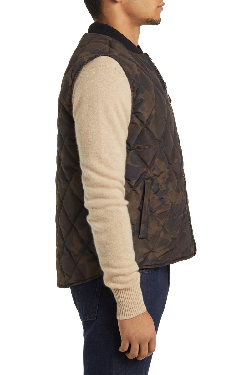 Schott NYC Reversible Quilted Down Vest, Alternate, color, 