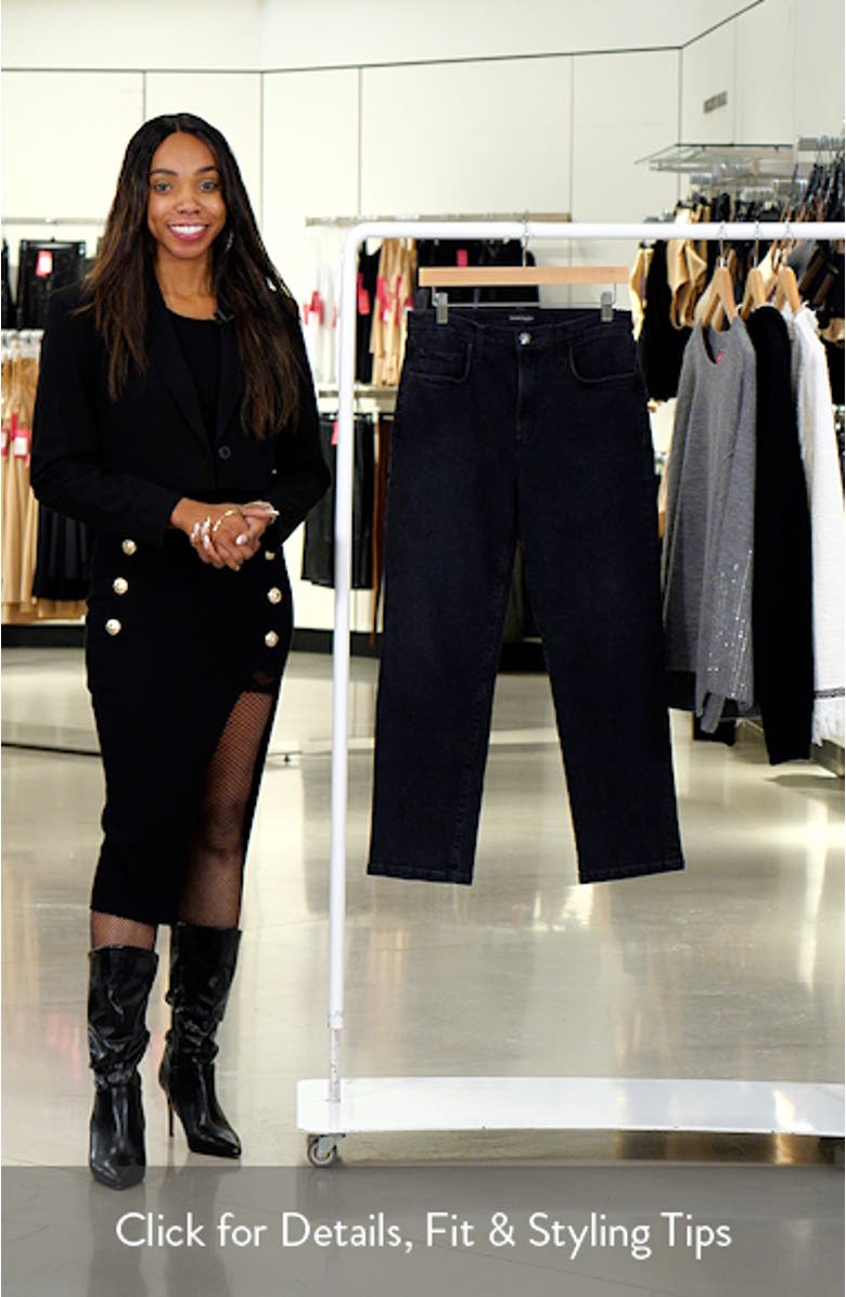 The Morgan Shortie High Waist Straight Leg Jeans, sales video thumbnail