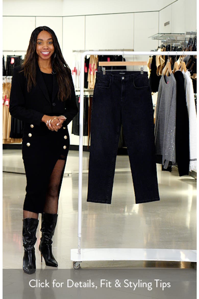 The Morgan Shortie High Waist Straight Leg Jeans video