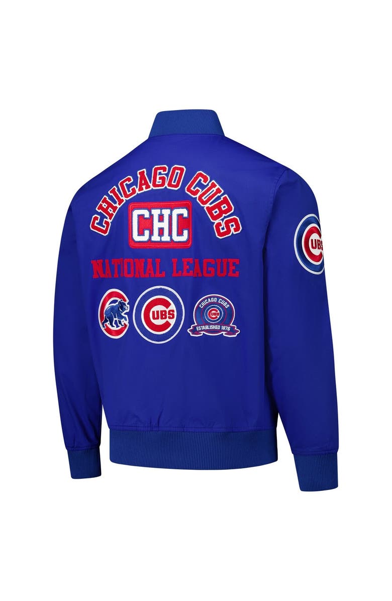 PRO STANDARD Men's Pro Standard Royal Chicago Cubs Area Code Twill Full-Zip Jacket, Alternate, color, Royal
