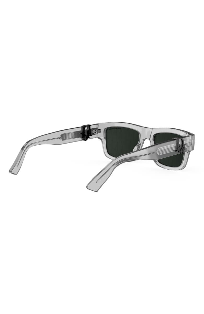 DIOR Oblique S3I 52mm Mirrored Rectangular Sunglasses, Alternate, color, Grey/ Other / Smoke Mirror