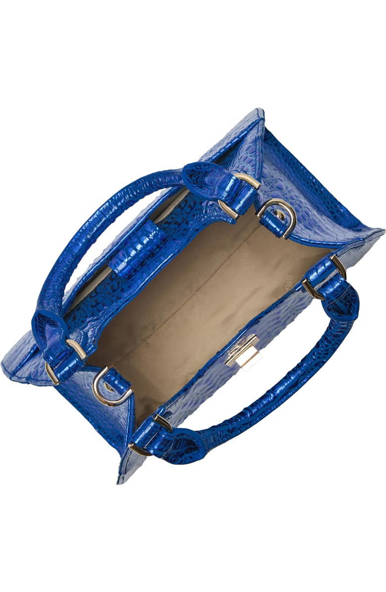 Brahmin Adrian Croc Embossed Leather Shoulder Bag, Alternate, color,