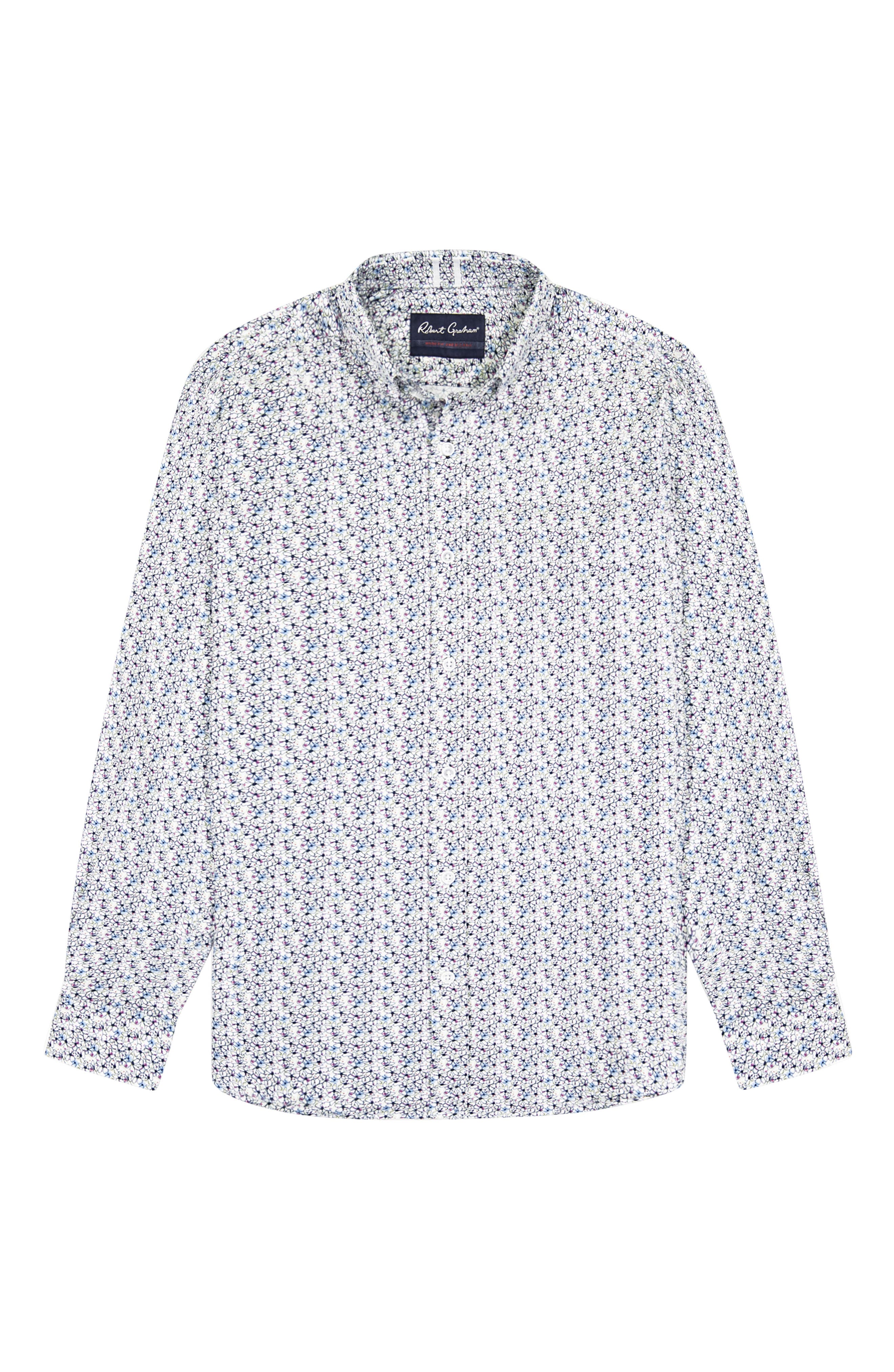 Robert Graham Kylen Floral Knit Button-Up Shirt (Men) | Nordstrom