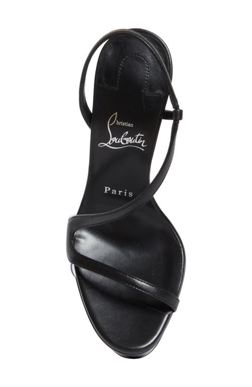 Christian Louboutin Rosalie Alta Platform Slingback Sandal In Black
