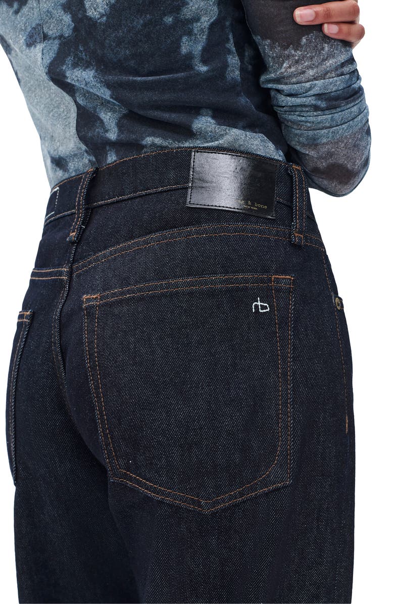 rag & bone Saige Low Rise Relaxed Straight Leg Jeans, Alternate, color, Twirinse