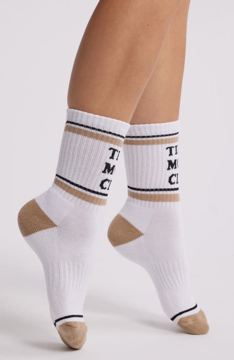 Tired Moms Club Crew Socks