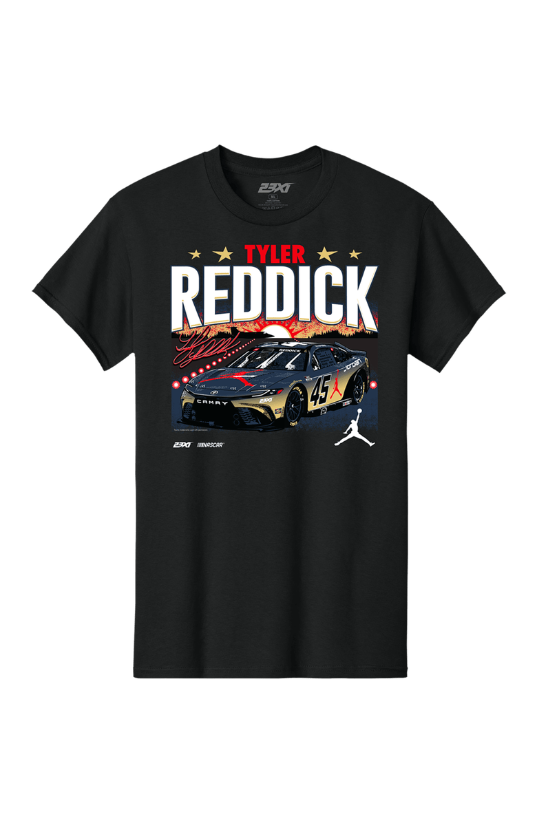 23XI Racing Men's Classic Ink Black Tyler Reddick Scheme T-Shirt, Alternate, color, Black