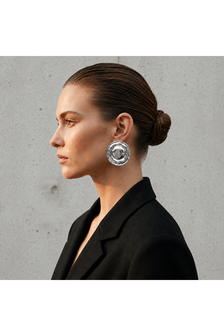 Gia Circle Earrings, Alternate, color, Gold