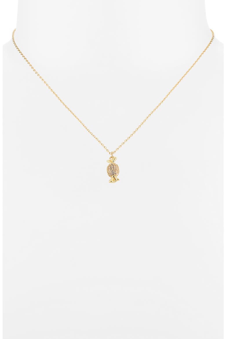 Candy Pendant Necklace, Alternate, color, CLEAR- GOLD