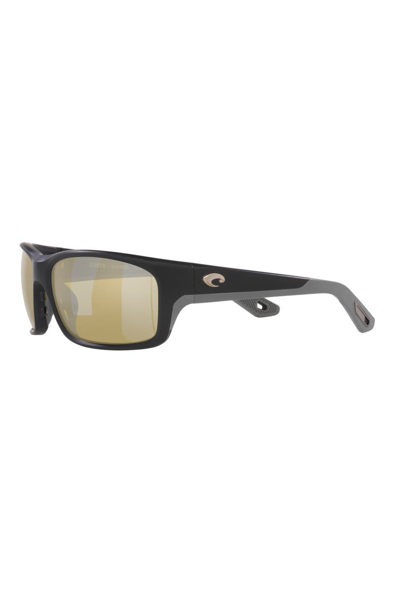 Jose Pro 62mm Polarized Rectangular Sunglasses, Alternate, color, MATTE BLACK
