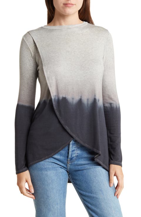 Crossover Front Long Sleeve Top
