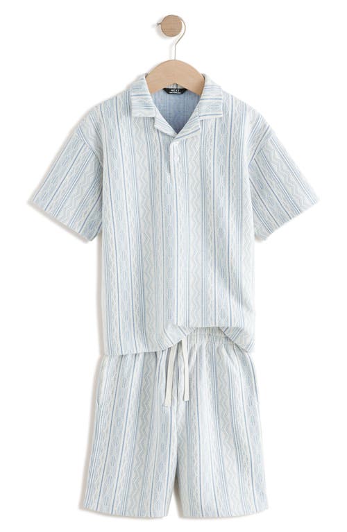 Next Kids' Stripe Polo & Shorts Set