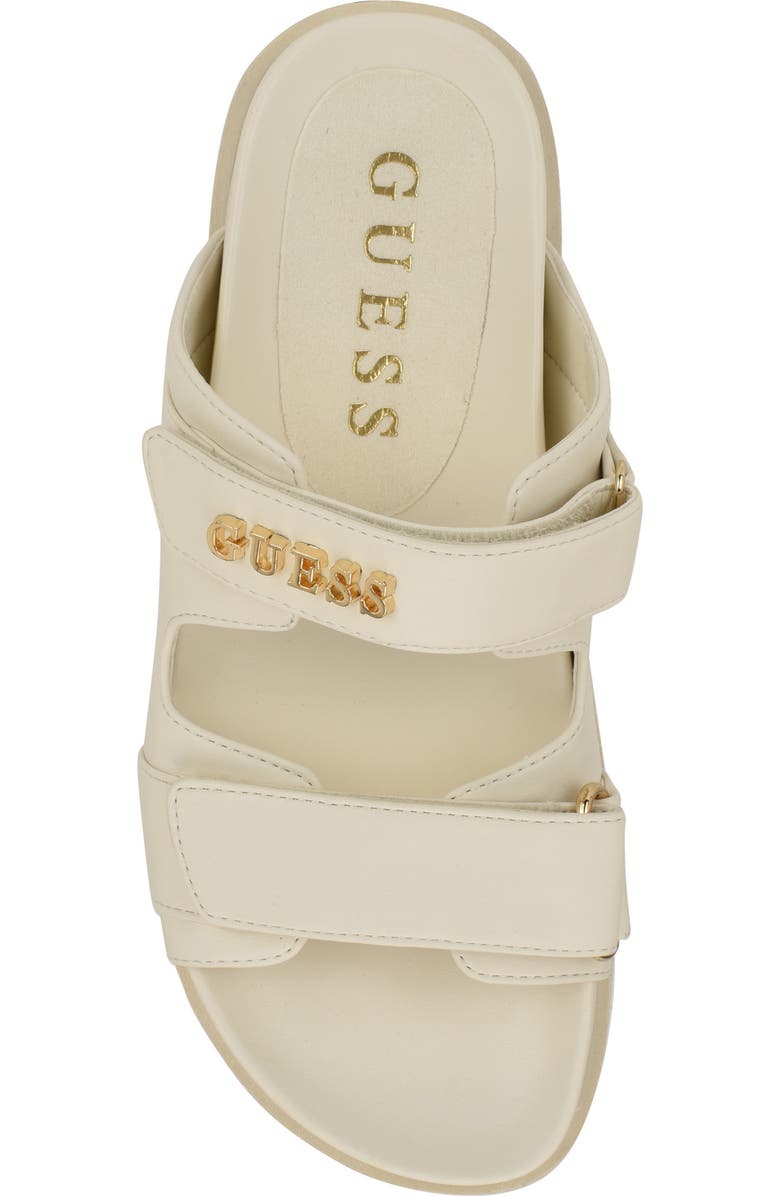 GUESS Fabulon Slide Sandal, Alternate, color, Ivory