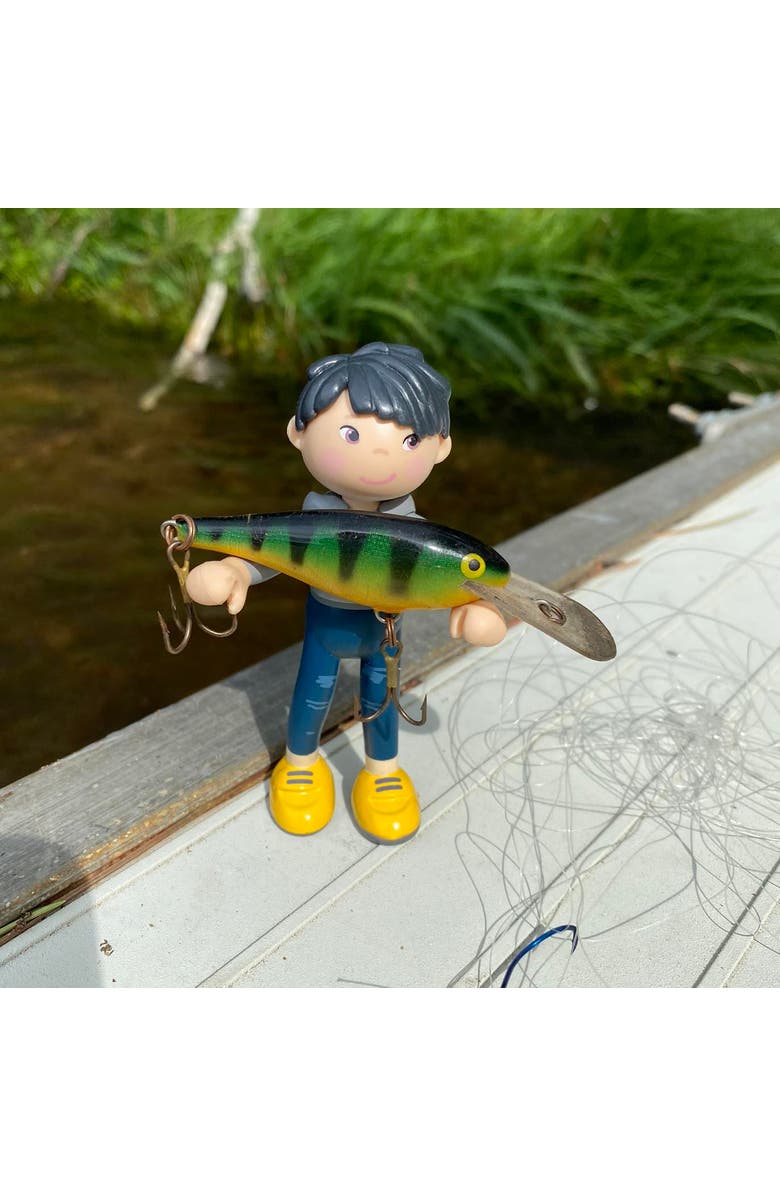 HABA Little Friends Liam - 3.75" Boy Dollhouse Toy Figure with Black Hair, Alternate, color, Multi