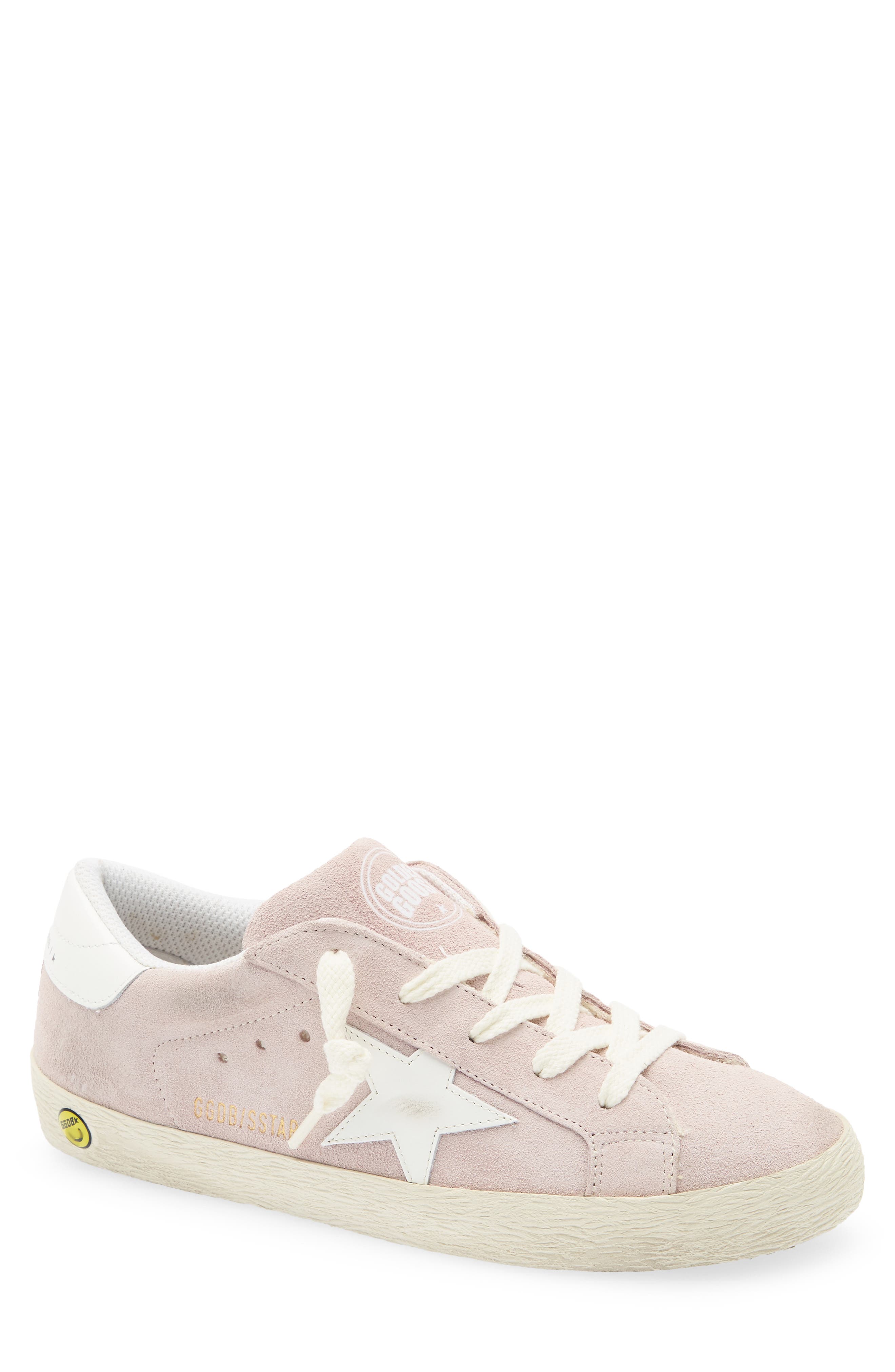 Kids' Super-Star Sneaker, Main, color, LIGHT PINK/ WHITE