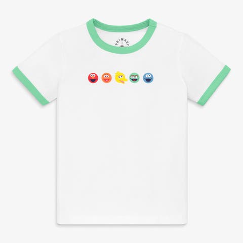 Kids Sesame Street Friends Ringer Tee (Toddler, Little Kid, Big Kid)